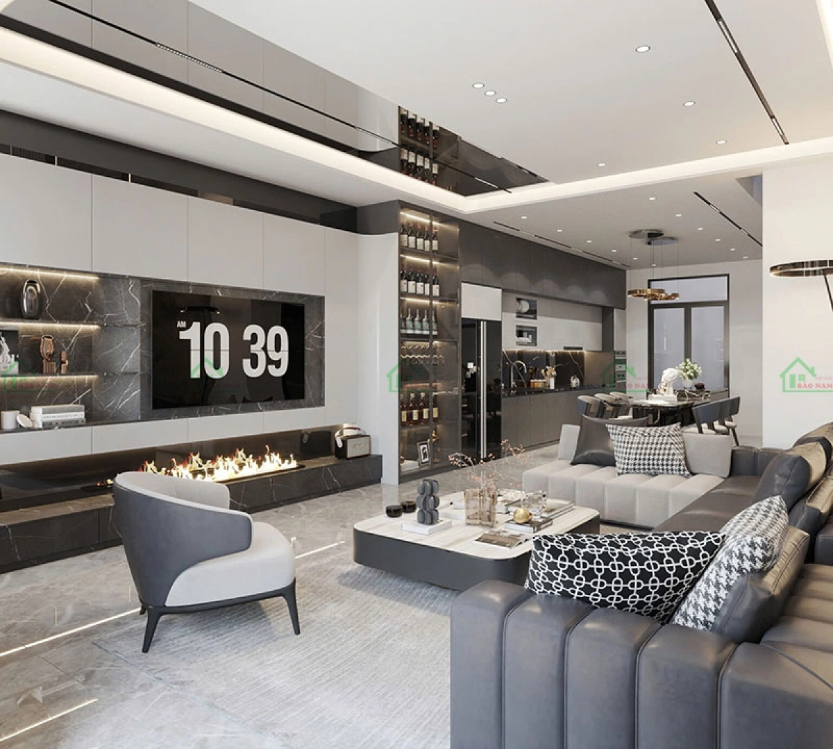 Thiết kế thi công nội thất chung cư hiện đại tối ưu diện tích