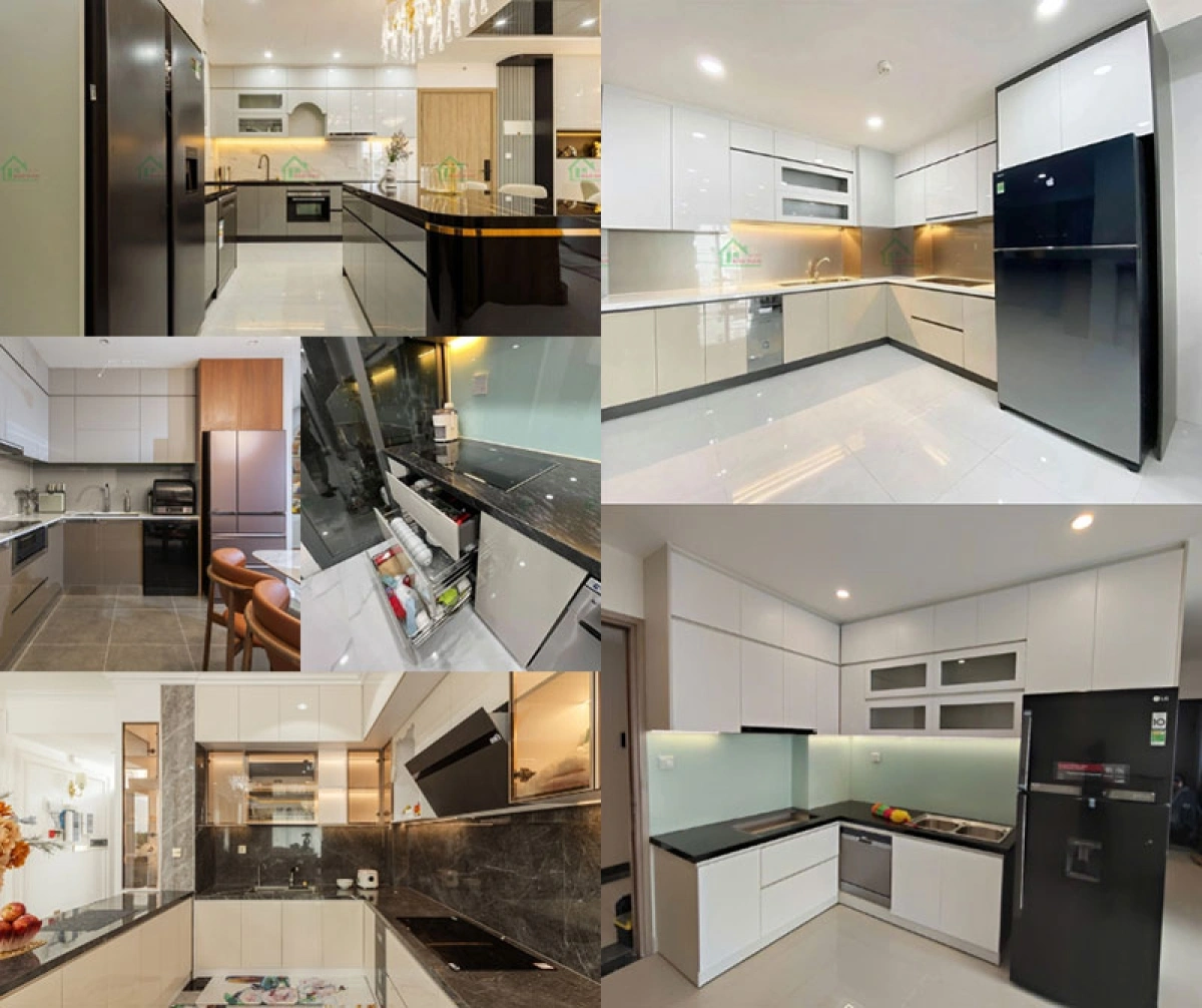 Thi công tủ bếp gỗ tại xưởng Bảo Nam Interior