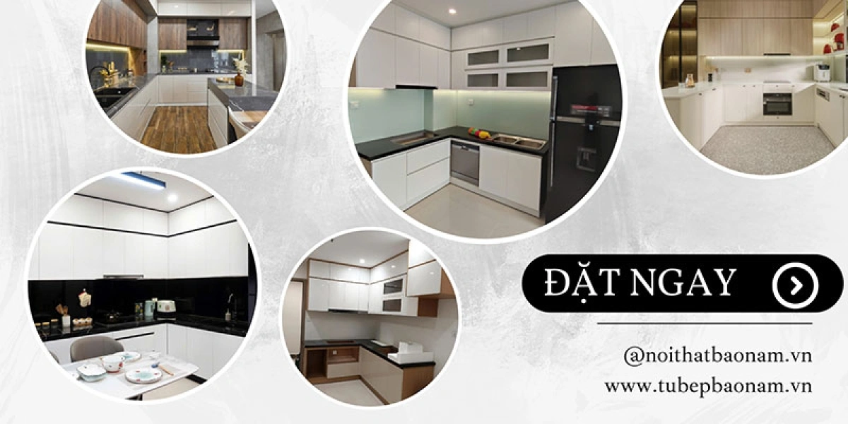 Lắp đặt tủ bếp gỗ tại căn hộ chung cư thực tế