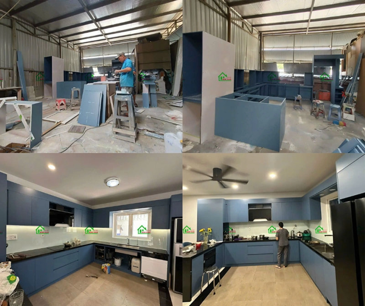 Thi công tủ bếp nhựa WPB tại Bảo Nam uy tín