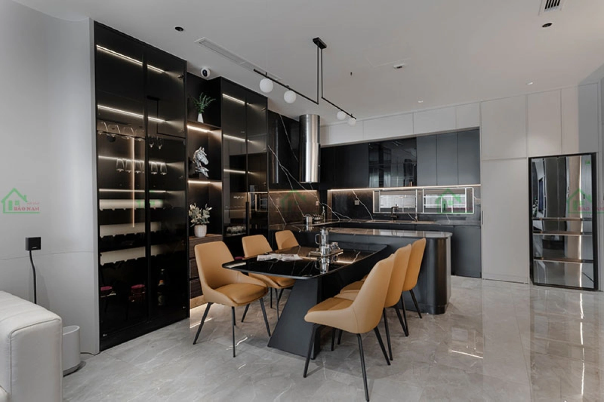 Thi công tủ bếp theo yêu cầu hiện đại, tối ưu không gian bếp gia đình