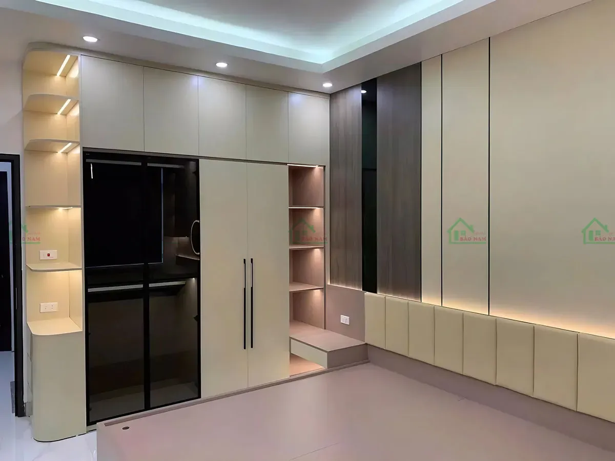 Dịch vụ thi công tủ quần áo theo yêu cầu cho căn hộ và nhà phố.