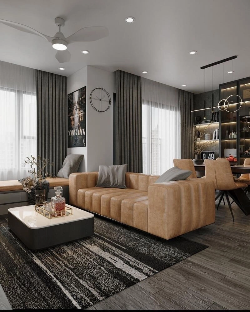 Thiết kế nội thất căn hộ 2PN+ Vinhome Grand Park hiện đại