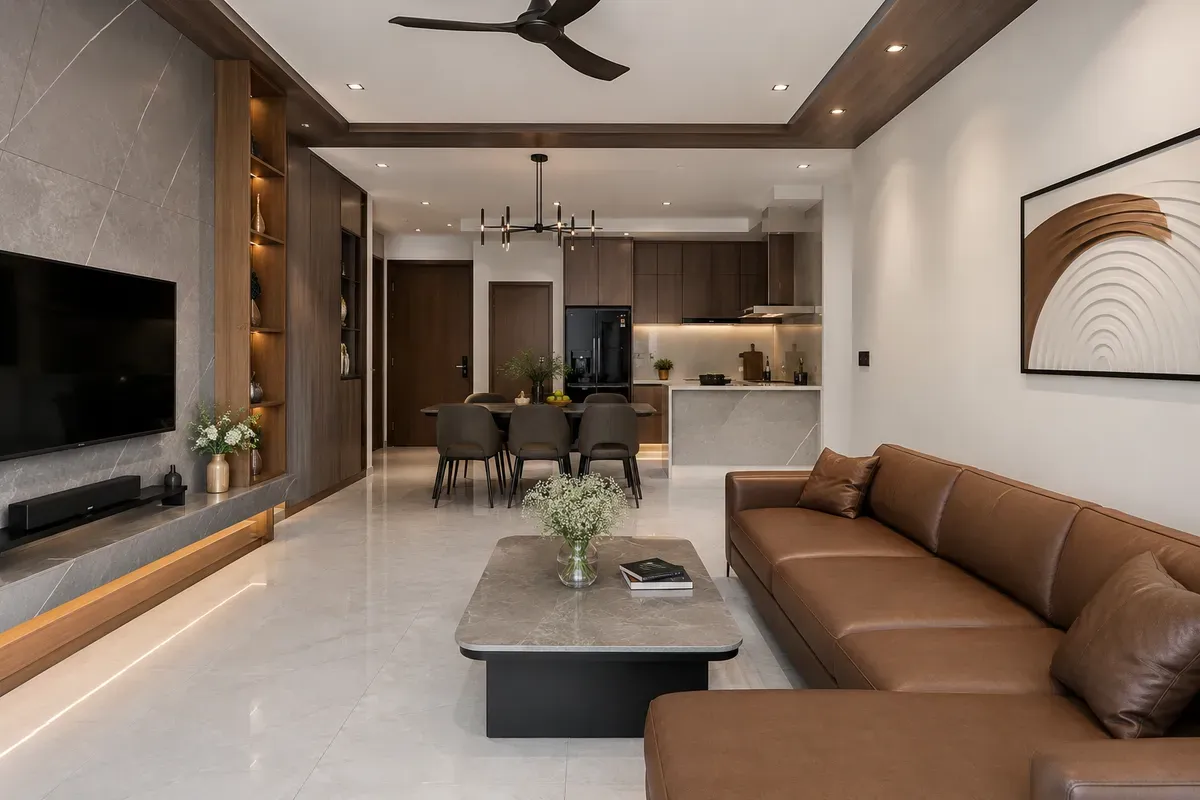 Thiết kế đồng bộ giúp tạo nên tổng thể hài hòa và nâng cao giá trị thẩm mỹ.