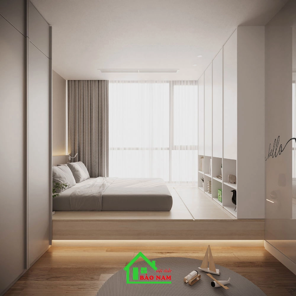 Ánh sáng trong phong cách hiện đại thường tạo góc nhìn tươi sáng, tái tạo màu sắc và tạo điểm nhấn cho nội thất.