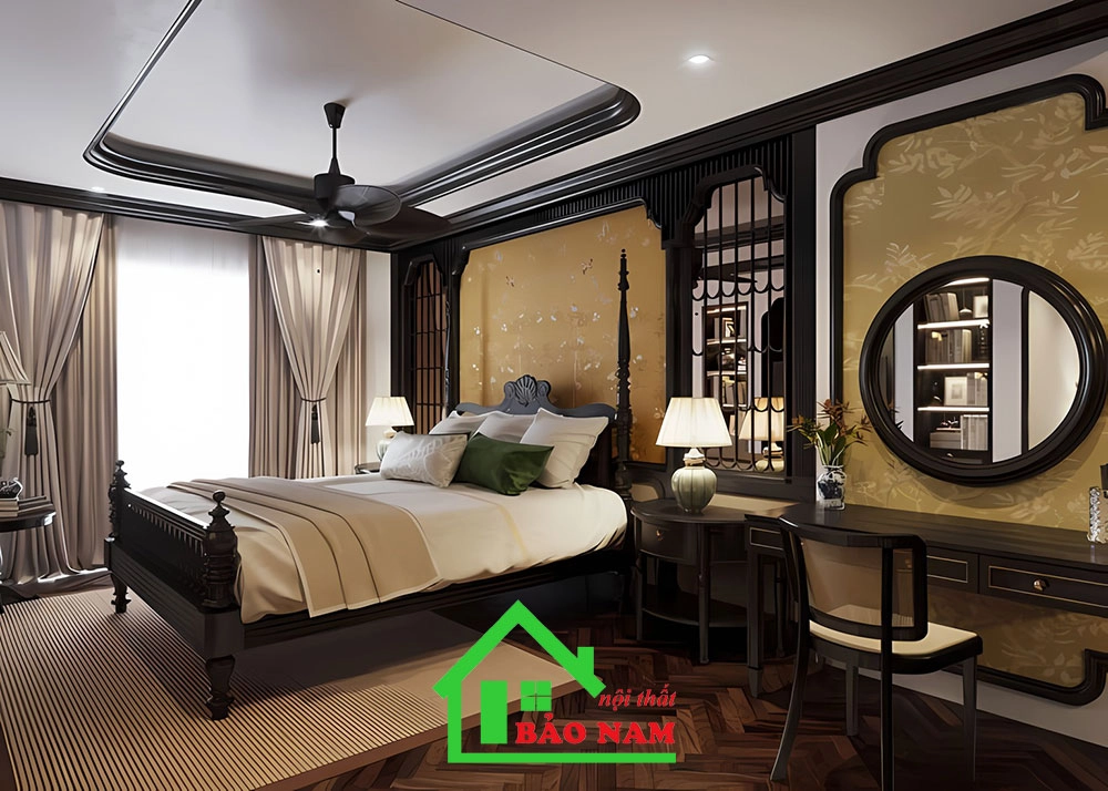 Nội thất phong cách Đông Dương (Indochine) mang đến không gian tự nhiên, độc đáo, ấm cúng.