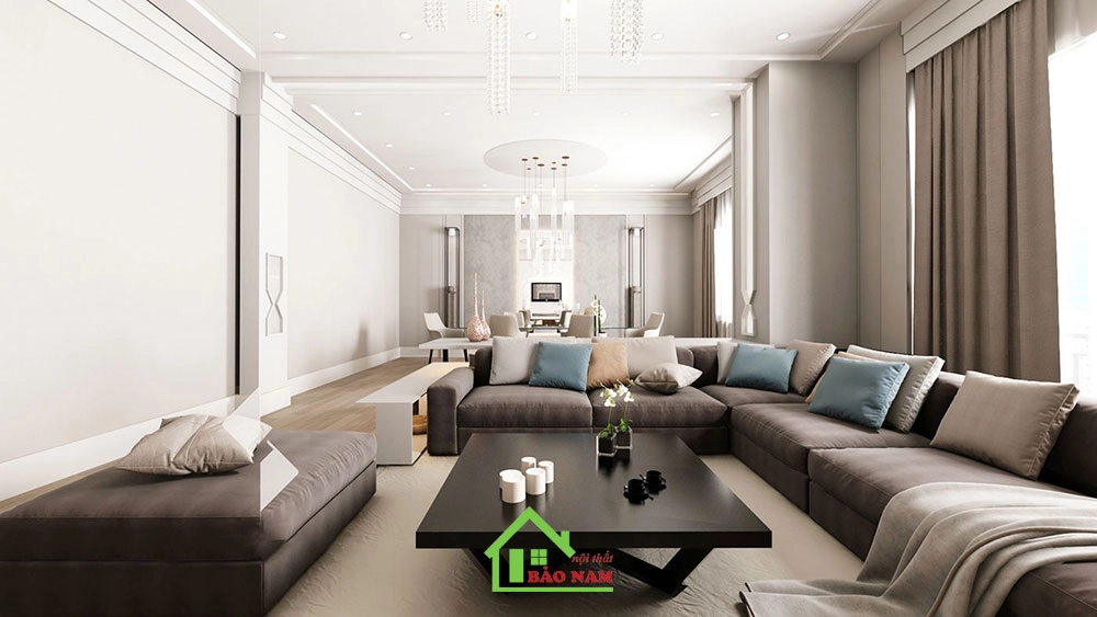 Bố trí đồ nội thất trong phong cách hiện đại