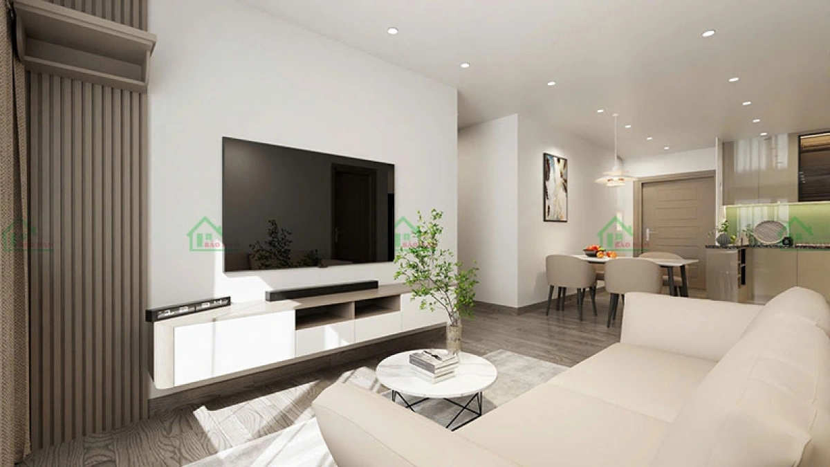 Thiết kế phòng khách chung cư hiện đại tối ưu diện tích