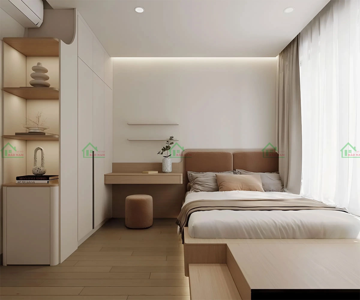 Phòng ngủ Bohemian với gam màu ấm áp, tạo cảm giác thư giãn