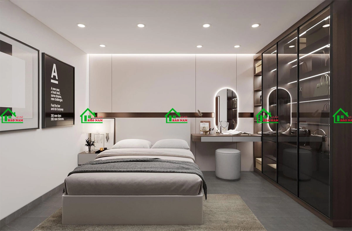 Mẫu thiết kế phòng ngủ đẹp phong cách luxury sang trọng