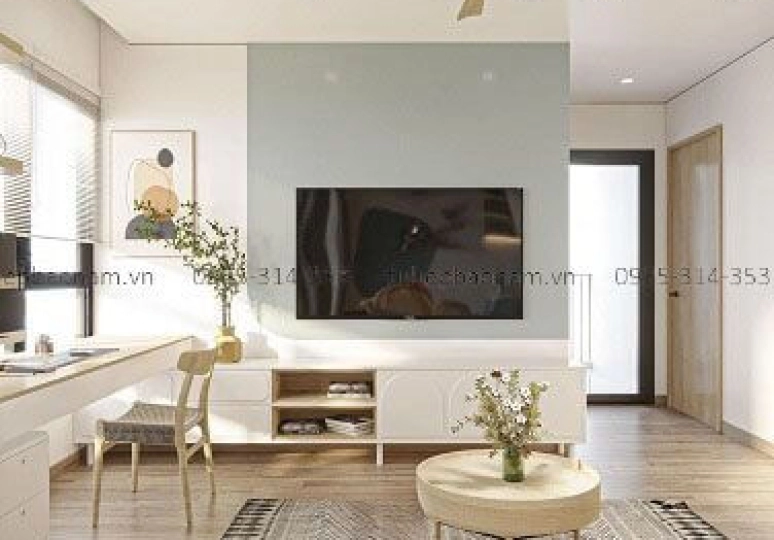                              Mẫu Thiết Kế Nội Thất Phong Cách Rustic Căn Hộ 3PN