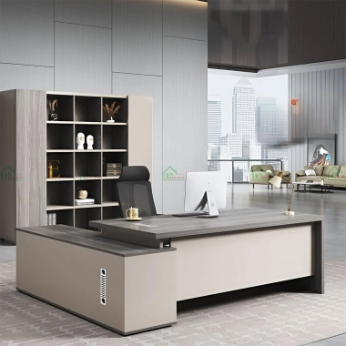 BÀN LÀM VIỆC CHỮ L CÓ TỦ PHỤ HIỆN ĐẠI ĐẸP PLV10​​​​​​​