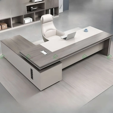 BÀN LÀM VIỆC GIÁM ĐỐC CHỮ L HIỆN ĐẠI ĐẸP PLV09​​​​​​​