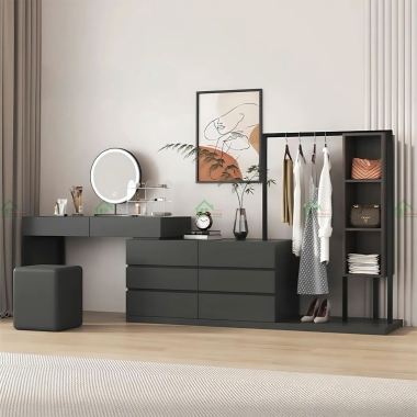 BÀN TRANG ĐIỂM GỖ ĐẸP HIỆN ĐẠI BTD10​​​​​​​