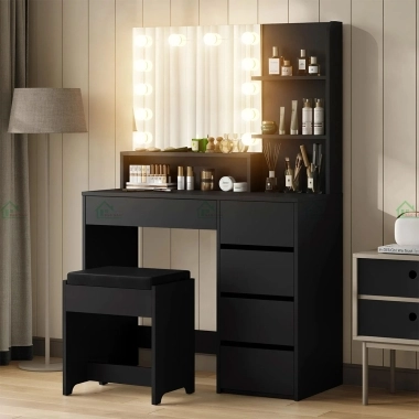  BÀN TRANG ĐIỂM GỖ MDF HIỆN ĐẠI ĐẸP BTD11​​​​​​​