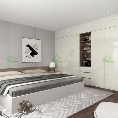 BỘ NỘI THẤT PHÒNG NGỦ GỖ CÔNG NGHIỆP MDF ĐẸP HIỆN ĐẠI PN46​​​​​​​