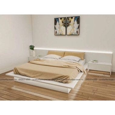 GIƯỜNG NGỦ GỖ CÔNG NGHIỆP ĐẸP GN10​​​​​​​