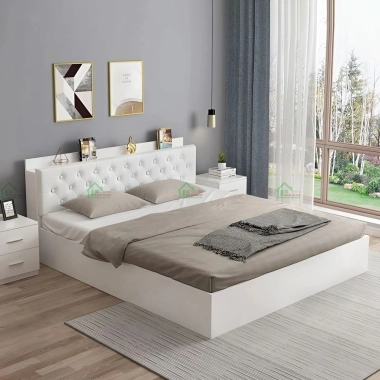 GIƯỜNG GỖ CÔNG NGHIỆP HIỆN ĐẠI GN48​​​​​​​