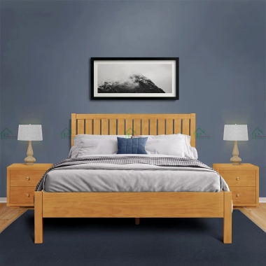 GIƯỜNG GỖ TỰ NHIÊN CAO CẤP GTN34​​​​​​​