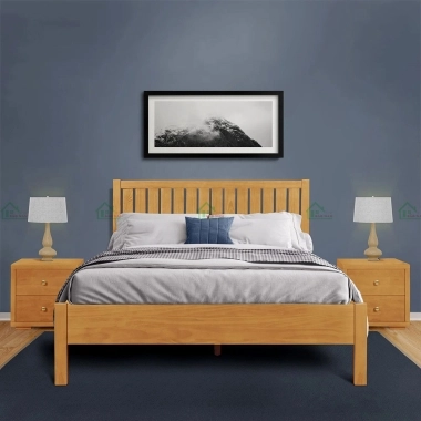 GIƯỜNG GỖ TỰ NHIÊN CAO CẤP GTN34​​​​​​​