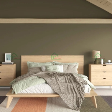 GIƯỜNG GỖ TỰ NHIÊN GIÁ RẺ GTN26