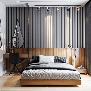 GIƯỜNG NGỦ GỖ CÔNG NGHIỆP HIỆN ĐẠI GN14