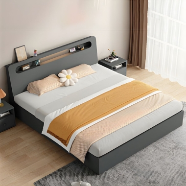 GIƯỜNG NGỦ GỖ CÔNG NGHIỆP HIỆN ĐẠI GN16