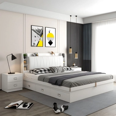 GIƯỜNG NGỦ GỖ CÔNG NGHIỆP HIỆN ĐẠI GN20​​​​​​​