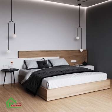 GIƯỜNG NGỦ GỖ CÔNG NGHIỆP HIỆN ĐẠI GN24