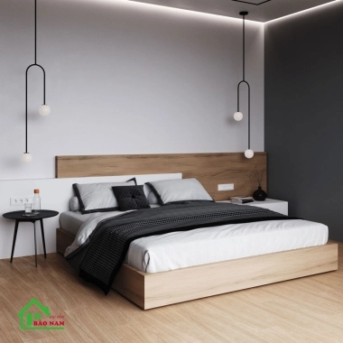 GIƯỜNG NGỦ GỖ CÔNG NGHIỆP HIỆN ĐẠI GN24​​​​​​​