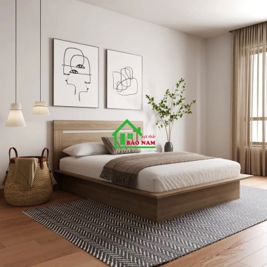 GIƯỜNG NGỦ GỖ CÔNG NGHIỆP HIỆN ĐẠI GN25