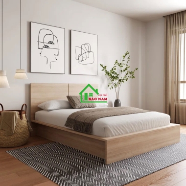 GIƯỜNG NGỦ GỖ CÔNG NGHIỆP HIỆN ĐẠI GN26