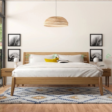 GIƯỜNG NGỦ GỖ TỰ NHIÊN CAO CẤP GTN24