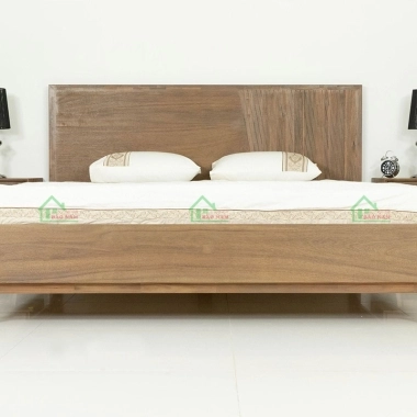 MẪU GIƯỜNG NGỦ GỖ TỰ NHIÊN CÓ CHÂN ĐẸP HIỆN ĐẠI GTN17​​​​​​​
