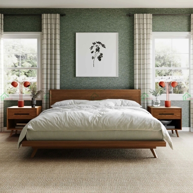  GIƯỜNG NGỦ GỖ TỰ NHIÊN ĐẸP GTN28​​​​​​​