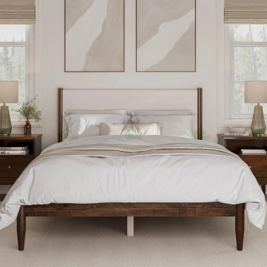 GIƯỜNG NGỦ GỖ TỰ NHIÊN GIÁ RẺ GTN21​​​​​​​