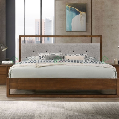 MẪU GIƯỜNG NGỦ GỖ TỰ NHIÊN HIỆN ĐẠI GTN18​​​​​​​
