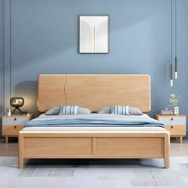 GIƯỜNG NGỦ GỖ TỰ NHIÊN HIỆN ĐẠI GTN6​​​​​​​