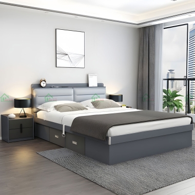 GIƯỜNG NGỦ MDF AN CƯỜNG GIÁ RẺ GN50