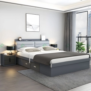 GIƯỜNG NGỦ MDF AN CƯỜNG GIÁ RẺ GN50​​​​​​​
