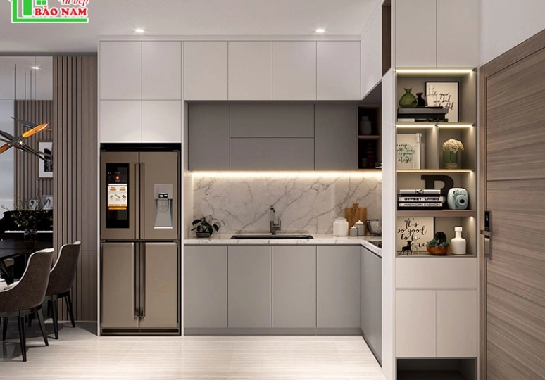                             Kích Thước Tủ Bếp Trên Tiêu Chuẩn Với Vóc Dáng Người Việt