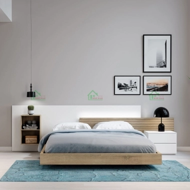 MẪU GIƯỜNG NGỦ GỖ CÔNG NGHIỆP ĐẸP HIỆN ĐẠI GN31​​​​​​​