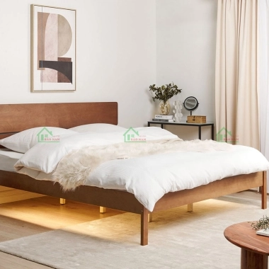 MẪU GIƯỜNG NGỦ GỖ TỰ NHIÊN GÕ ĐỎ CAO CẤP CÓ CHÂN HIỆN ĐẠI GTN12​​​​​​​