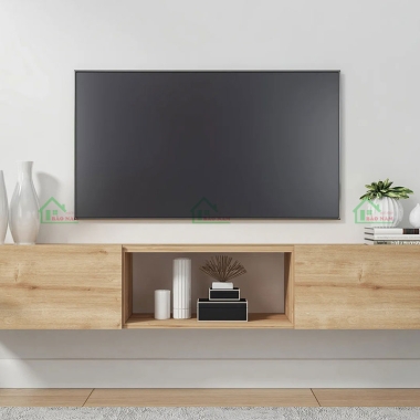 MẪU KỆ TIVI TREO TƯỜNG GỖ CÔNG NGHIỆP AN CƯỜNG ĐẸP HIỆN ĐẠI PK33​​​​​​​