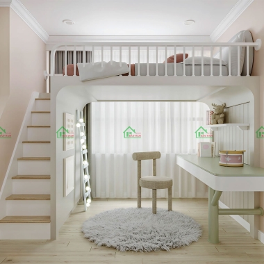 MẪU PHÒNG NGỦ GIƯỜNG TẦNG HIỆN ĐẠI CHO BÉ PB22​​​​​​​