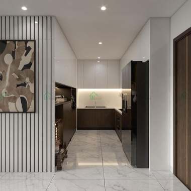 MẪU TỦ BẾP CHỮ L ĐẸP TB61​​​​​​​