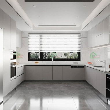 MẪU TỦ BẾP CHỮ U ĐẸP TB81​​​​​​​