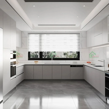 MẪU TỦ BẾP CHỮ U ĐẸP TB81​​​​​​​