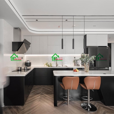  MẪU TỦ BẾP MDF MELAMINE HIỆN ĐẠI, ĐẸP TB49​​​​​​​