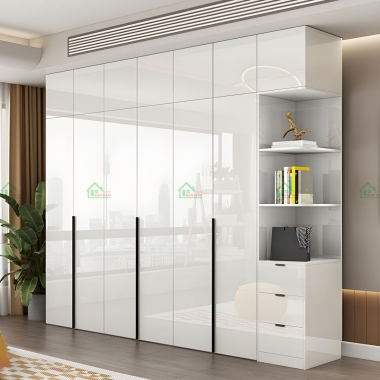 TỦ QUẦN ÁO ACRYLIC MÀU TRẮNG HIỆN ĐẠI SANG TRỌNG TAR23​​​​​​​